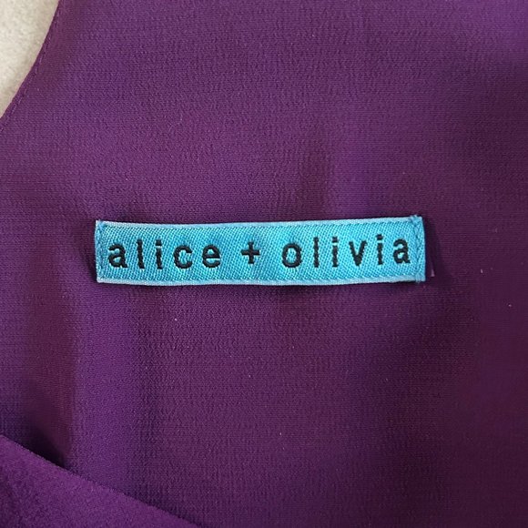 RARE Alice + Olivia Stretch Silk Double-Strap Camisole - Picture 5 of 7